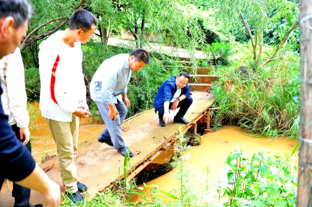 为师生办实事】云南农业职业技术学院领导现场检查指导防汛工作