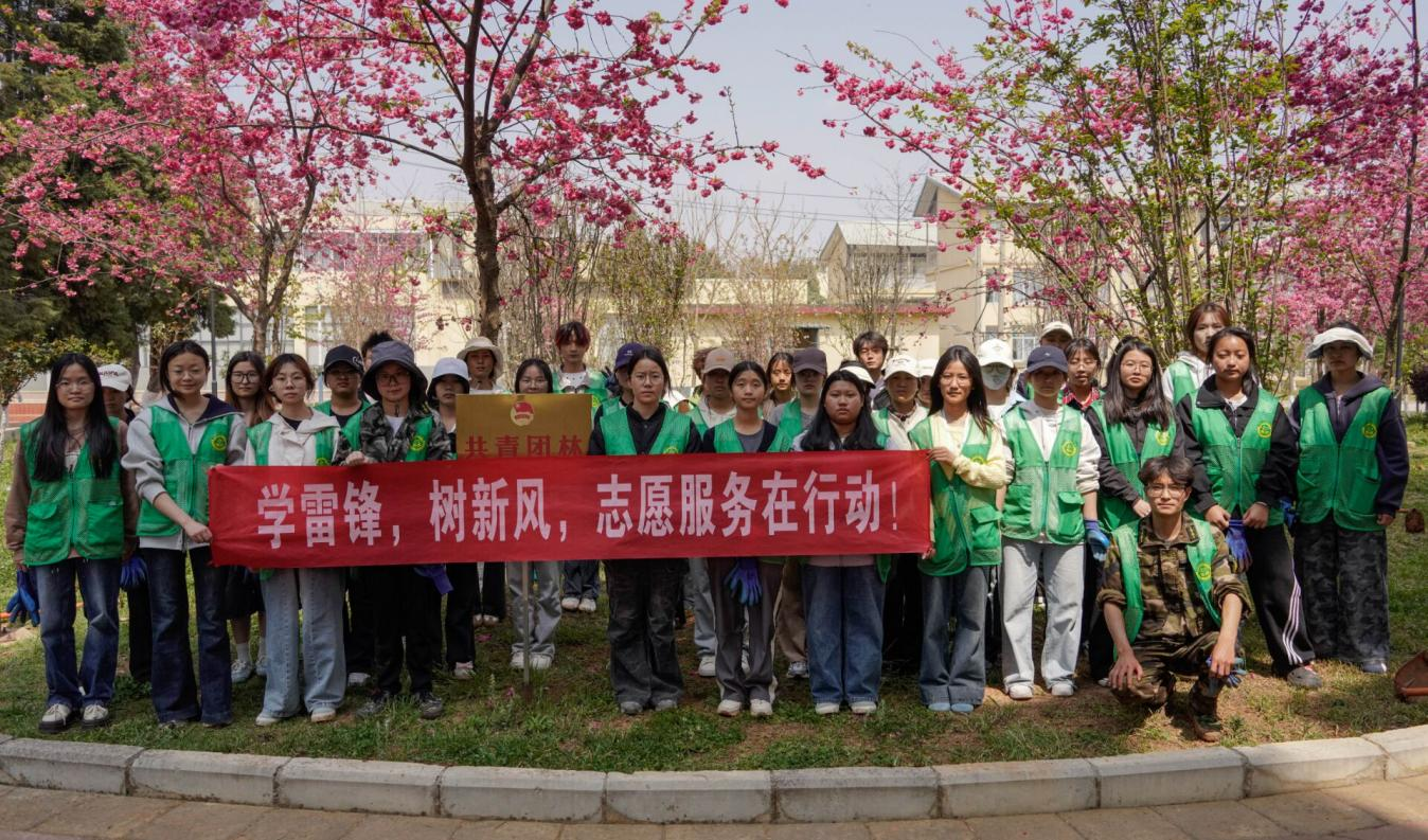 师生同心植绿，志愿点亮春光——校青协植树节活动纪实
